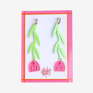 Earrings: Flower Drop Earrings