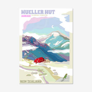 Mueller Hut Art Print