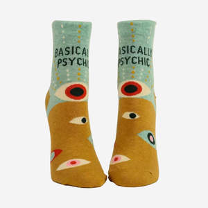 Blue Q: Womens Ankle Socks | Basically Psychic