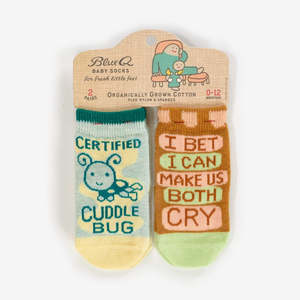 Blue Q: Baby Sock Duo | Cuddle Bug / Both Cry