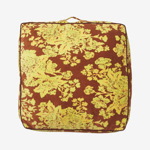 Decor: Hazel Velvet Floor Cushion | Russet