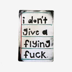 Hang: Large Wall Tile | Don't Give a Flying Fuck