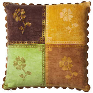 Live: Bonny Reversible Velvet Cushion | Tigers Eye