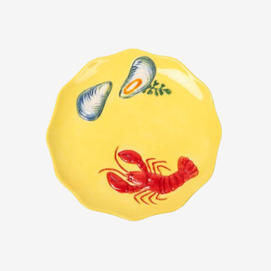Live: Stoneware Plate | Lobster
