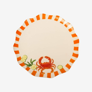 Live: Stoneware Dinner Plate | Crab