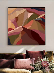Hang: Maude 1 Abstract | Float Frame Canvas