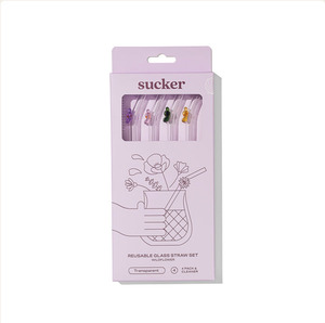 Drink Serve: Reuseable Glass Drinking Straws | Wildflower