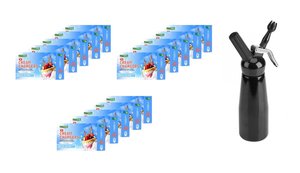 15 x 10 Packs Primewhip Chargers & 500ml Whipped Cream Dispenser Combo