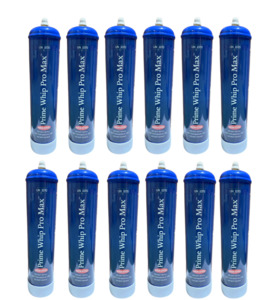 12x *NEW 2025* PrimeWhip PRO MAX 670G N2O Cannister