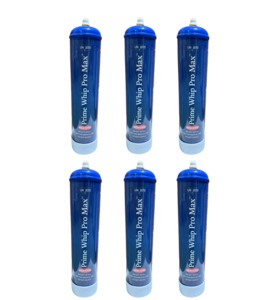 6x *NEW 2025* PrimeWhip PRO MAX 670G N2O Cannister