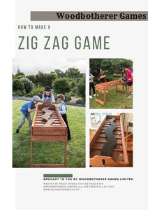 Products: Zig Zag Game Woodworking Plan - Woodbotherer Games