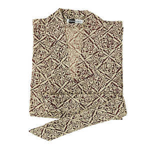 Accessories Gifts: Cotton Kimono Robe - Ruby Wine
