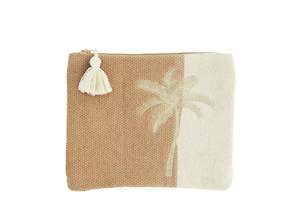Accessories Gifts: * SPECIAL 50% OFF Embroidered palm tree clutch