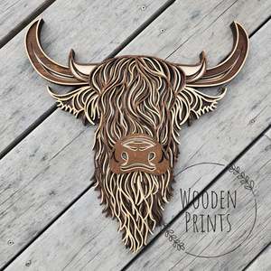 Layered Highland Bull