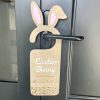 Products: Please Stop Here Easter Bunny Door Sign Woodland Designs