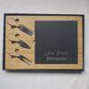 Products: Slate Board with Cheese Knives Engraved with your Logo Woodland Designs