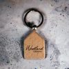 Products: Key Ring (House shape or Rectangle) Woodland Designs