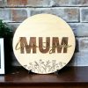 Products: Love You Mum Plaque Woodland Designs