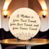 Products: A Mother Is Your First Friend Plaque Woodland Designs