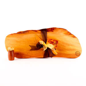 Ancient Kauri Rustic Natural Edge Board and Knife Set 1251