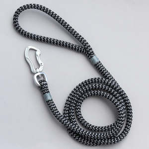 Zippy Silver Rope Leash