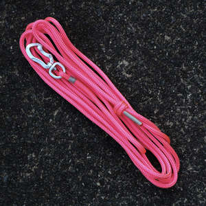 Long Lines Long Dog Leashes: Silver & Pink Long Line - 5m