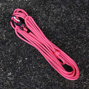Long Lines Long Dog Leashes: Black & Pink Long Line - 5m