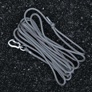 Long Lines Long Dog Leashes: Grey Long Line - 5m