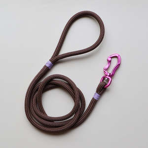 The Classic Collection: Pink & Brown Rope Leash
