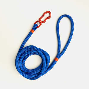 Orange & Electric Blue Rope Dog Leash