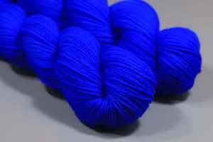Brights: Bright Blue | Hand Dyed 100% Merino Yarn from New Zealand | 100g