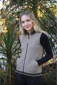 Lothlorian: Lothlorian Motif Zip Vest with Pockets