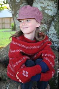 Children: Lothlorian - Child's Gatsby Hat in Merino Wool and Possum Fur