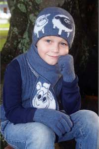 Lothlorian: Lothlorian - Little Lamby Beanie in Merino Wool and Possum Fur