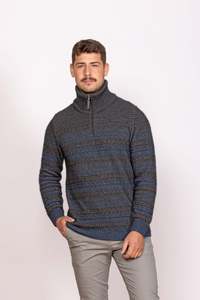 Noble Wilde: Noble Wilde Artisan Half Zip Sweater