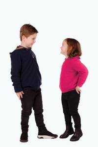 HOODIES: CHILD STRIPED ZIP HOODIE