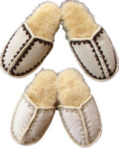 Footwear: SHEEPSKIN SCUFFS