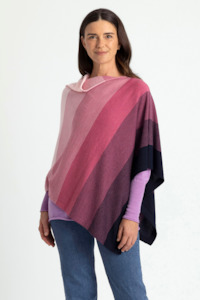 Royal Merino Optimum: GRADUATED STRIPE PONCHO