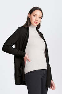 Royal Merino Optimum: L/S OPEN FRONT LONG CARDIGAN