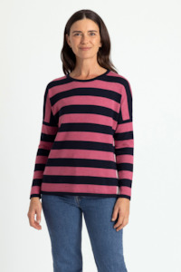 Royal Merino Optimum: STRIPED DROP SHOULDER JUMPER