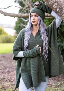 Koro Trilogy: ZIG ZAG TEXTURED CAPE