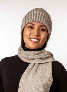 Womens Collection: MOSS STITCH PLATED BEANIE