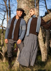 Womens Collection: RIBBED KEYHOLE SCARF