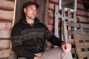 Mens Collection: FAIRISLE ZIP JACKET