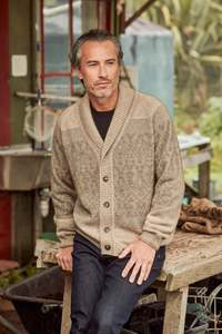 Mens Collection: FAIR ISLE SHAWL CARDIGAN