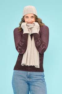 Royal Merino Optimum: MERINO RIB SCARF