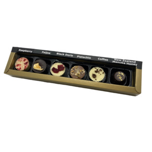 Treats: A box of chocolate bon bons - assorted pre packed flavours