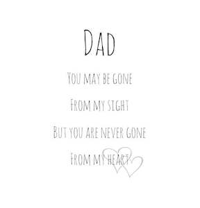 Remembrance: Dad - never gone from my heart