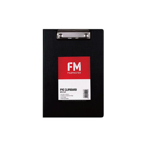 FM Clipboard Black With Flap A5 WORK BUDDY