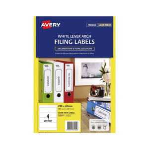 Avery Filing Label L7171 Lever Arch 25 Sheets WORK BUDDY